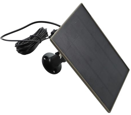 Pannello solare per telecamere da caccia con batteria ricaricabile integrata da 6000 mAh, uscita 5 V, design monocristallino resistente alle intemperie IP66, compatibile con modelli WingHome/Bushnell
