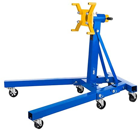 MSW Motorständer (bis 900 kg, 6 bewegliche Räder, 360° drehbar) Getriebehalter Motorhalter Motorenständer