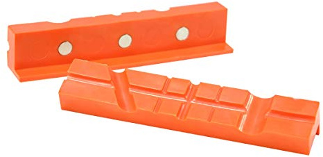POWERTEC 71107 Magnetische Schraubstock, weiche Backen, 15,2 cm, nicht beschädigende Pads für Mehrzweck, 1 Set (2 einzelne Backen)