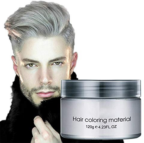Männer Frauen Haarstylingcreme Starkes Styling Serum Moderne Haarprodukte Hohes Styling und Matt-Effekt Geeignet für Travel Party Festival (Grau)