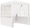 vidaXL Gazebo Professionale con Pareti Tenda per Feste Tendone Copertura Telo di Protezione Padiglione per Eventi 2x2 m Bianco 90 g/m²