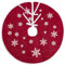 N&T NIETING 75cm Albero di Natale Gonna Rosso Burlap Albero di Natale Tappeto Ornamenti Decorazione per Natale