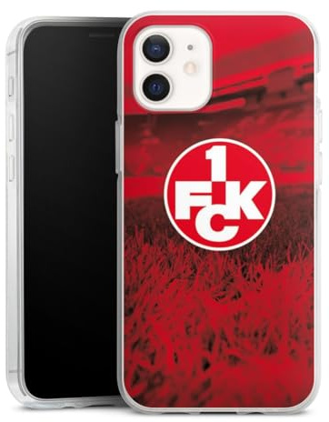 Silikon Hülle kompatibel mit Apple iPhone 12 Case transparent Handyhülle Offizielles Lizenzprodukt 1. FC Kaiserslautern 1. FCK