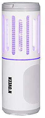 NOVEEN IKN 854 - Repellente per insetti elettrico 2 in 1 con alimentazione propria, trappola elettrica portatile per mosche – Zanzariera elettrica per insetti