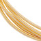 BENECREAT 5 Rolls 14 Gauge 7.87inch Gold Plated French Bullion Wire Spiral Copper Wire for Embroidery Beading, Jewelry Making and Clothes Decoration
