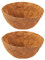 2 Piezas de Coco Inserto de Repuesto de Coco, Cesta Colgante de 20 cm de diámetro, Insertos de Coco para macetas, macetas Redondas de Coco, para cestas Naturales de jardín, macetas (Ø20)