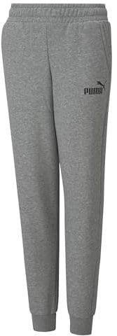 PUMA ESS Logo Pants FL cl B, Jungen Gestrickte Hosen, Medium Gray Heather, 586973