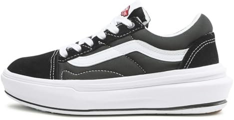 Vans Old Skool Overt CC Sneaker für Herren, Schwarz/Weiß, 47 EU