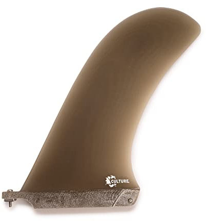 Culture Supply 9 Beil Noserider Longboard Surfboard Flosse (Translucent Smoke)