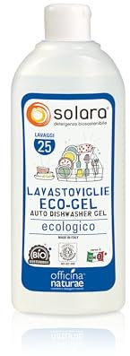 Officina Naturae | Solara Gel Lavavajillas, Detergente Ecológico, Eficaz e Innovador, Elimina la suciedad sin dejar residuos, 500 ml