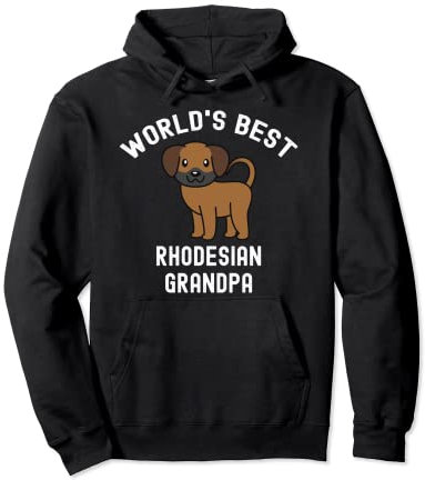 World's Best Rhodesian Ridgeback Grandpa Hund Pullover Hoodie