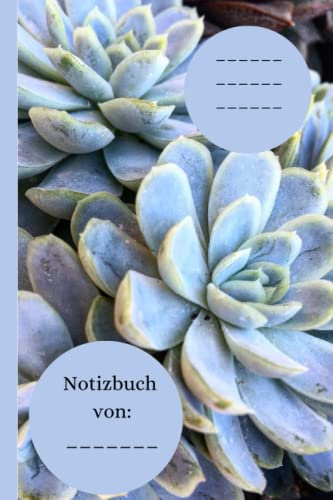 Notizbuch mit Sukkulenten-audruck: Tagebuch