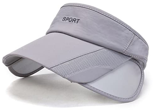 YAMEE Cappello con Visiera Donna con Tesa Larga Retrattile,Berretto Uomo con Visiera Regolabile,Cappello Unisex da Spiaggia Protezione Solare UV,Cappello da Sole Donna Traspirante,per Campeggio,Corsa