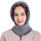 WANYIG 3 in 1 Strickmütze Fliegermütze Winddichte Winter Thermo Gesichtsmaske Sturmhauben Skimaske Damen Nackenwärmer Schlauchschal(08 Grau)