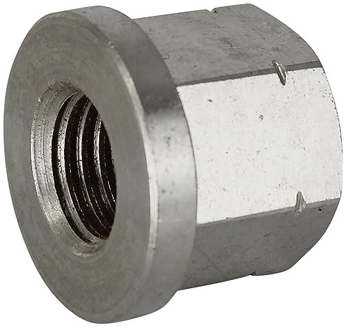 OPIOL QUALITY® 10 Stück Sechskantmuttern, 1,5 d hoch mit Bund M16 Edelstahl A2 V2A Gewindemuffen DIN 6331 Langmuttern
