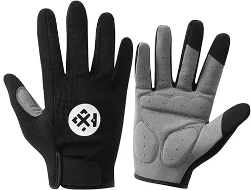 Fowybe Vollfinger-Trainingshandschuhe | Tragbare Outdoor-Fahrradhandschuhe Rennrad-Fahrradhandschuhe,Multifunktionale Vollfinger-Motorradhandschuhe aus Leder, rutschfeste Outdoor-Sporthandschuhe