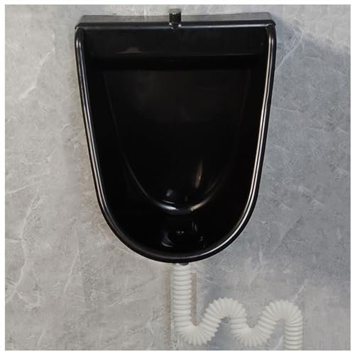 Fadiadem Urinoir Temporaire pour Toilettes extérieures en Plastique pour Hommes, Urinoir Mural sans Eau avec Déviateur d'Urine et Tuyau, Cuvette d'Urinoir Portable pour Toilettes Mobiles