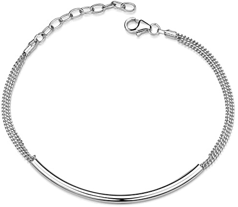 MATERIA by Matthias Wagner Panzerkette Armband Silber 925 Damen verstellbar SA-131