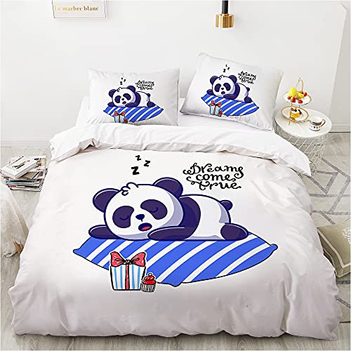 NDXRWDZR Bettwäsche 135x200 Grauer TraumfäNger Bettwäsche-Set mit Reißverschluss Schließung für Kinder Weicher Atmungsaktive Mikrofaser Bettbezug + 2 Kopfkissenbezug 80x80 cm