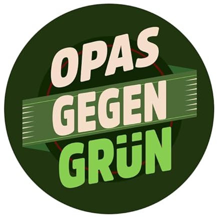 Sammys Shirt Store Opas gegen Grün Diktatur Protest Aufkleber 10 cm