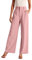 Weites Bein Hose Elegantes Hose Damen Frauen Stoffhose Für Frauen Arbeit Business Lockere Casual Hoch taillierte Anzughose Fließende Hose Büro Chino Hose Damen Rosa M