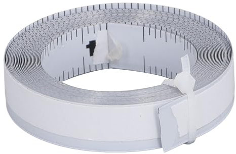 Selbstklebendes Maßband aus Kohlenstoffstahl, 12FT Reverse Direction Workbench Lineal Maßband, Kompakter, Tragbarer, Schneidbarer Messstab für Heimdekoration, Holzbearbeitung