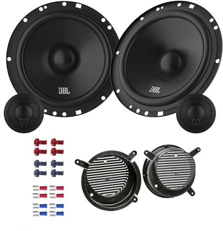 JBL Stage161CFS Lautsprecher mit Einbauset passend für Mercedes SLK-Klasse (R170) 1996-2004 Türen vorne 450 Watt 165mm 2 Wege Kompo