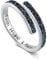 Glaube Hoffnung Liebes Ring 925 Sterling Silber Verstellbare Ringe Abalone Muschelring für Frauen Mädchen Geburtstag
