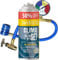 ClimaSet Remplacement du gaz refrigerant 3en1 R134a 1x235 g pour Climatisation manometre clim, Climatiseur - flexible climatisation - Recharge climatisation voiture - Gaz R134a - ECO
