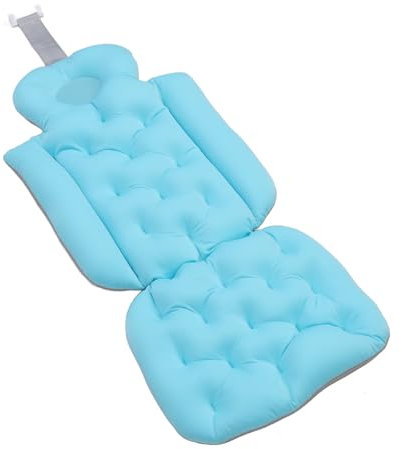 Badewannenkissen, Ganzkörperstütz-Badewannenkissen mit Sicheren Saugnäpfen, Multifunktionales Design, Leicht zu Reinigen, Netzgewebe, EPS-Granulat, mit Starken Saugnäpfen, für (1#)