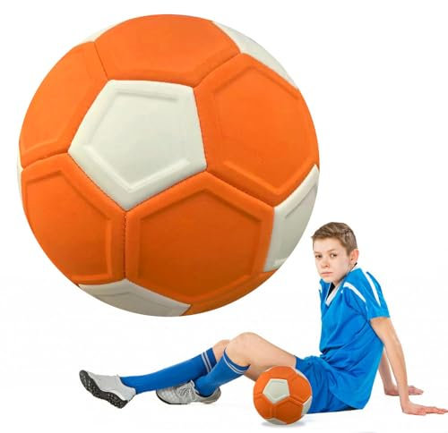 Hojalis Fussball Curve Ball, Curve Ball Fussball Größe 5, Curves Soccer Balls,FußballKurvenball Für Kinder, Eva Gummi Swerve Fußballs, WasserdichtBalls Wettbewerb für Kinder Jugendliche