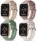 Tobfit 4 Piezas Correa 20mm para Amazfit GTS 2 Mini/GTS 4 Mini/GTS 2/ GTS 3/ GTS 4/ GTR Mini, Pulseras de Repuesto de Silicona Suave Reloj Deportiva Impermeable para Amazfit Bip 3/ Bip 3 Pro