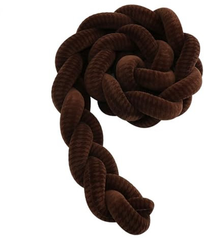 HOUSN Baby Seitenschläferkissen Bettschlange, Weiche, Hautfreundliche Geflochtene Seitenkissen, Ideal Zum Verschenken und Dekorieren 400CM,1,100CM