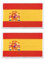 2 Parches Bandera Ropa Ejercito – 8 x 5 cm – Aplicaciones para Coser Emblema Nacional Apliques Costura (España)