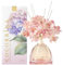 COCORRÍNA Blume 250ml Raumduft mit 8 Duftstäbchen, Cherry Blossom, Natürlich, Langanhaltend, Home Duft für Wohnzimmer, Schlafzimmer, Badezimmer Regal Dekor