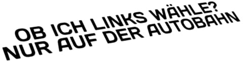 Ob ich Links wähle? Nur auf der Autobahn 3349 // Sticker Aufkleber vers. Größe Farbe