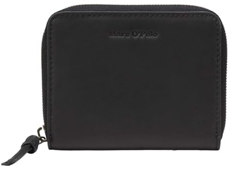 Marc O'Polo Leder Geldbörse Ellis Combi Wallet Black schwarz