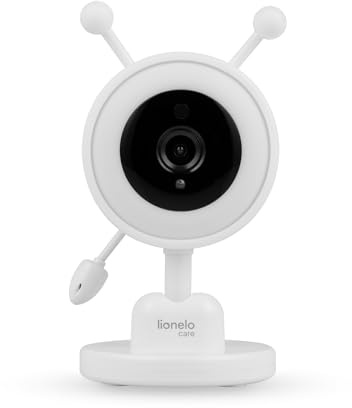 Lionelo Zusatzkamera für Babyline 3.4 Babyphone mit Kamera | 480x320 Auflösung, Gegensprechfunktion, Nachtsicht, 4X Zoom, Temperatur, Schlaflieder