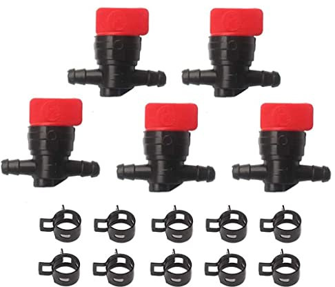 HURI 5 x Universel Robinet de Carburant Essence E/A 6,35mm Remplacer 698183 494768 493960 491860, Wolf 2058063 2059063, AM36141 AM107340