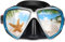 Taucherbrille für Erwachsene mit Anti-Nebel Schnorchelmaske, Schwimmmaske gehärtetem Glas und Nasenabdeckung zum Schnorcheln und Schwimmen (A-Blau)