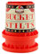 Indy - Jester Bucket Stilts, Eimerstelzen, Topfstelzen, Laufdollis, Laufstelzen, Kinderstelzen, Kinder-Becherstelzen, Laufbecher, Ausgleich Stelzen für Kinder (Rot)
