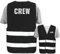 Bedruckte Warnwesten mit ISO-Leuchtstreifen * Standard- oder Reflex-Druck * Thema Sicherheit & Team, Warnweste Begriffe Security:Crew (Reflektierend), Farbe + Größe:Schwarz (3XL/4XL)