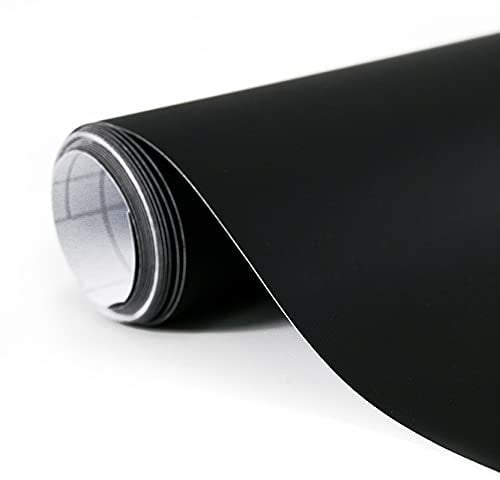 BangShou Selbstklebend Autofolie 300 x 30cm Matt Schwarz Autofolie, Vinyl Wrap DIY Auto Schutzfolie Dekorative (Matt Schwarz)
