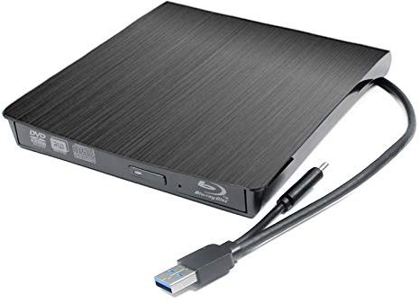 Masterizzatore Blu-ray esterno USB-C 2 in 1, per HP Dell Lenovo Asus Acer MSI Alienware Apple iMac Gaming Laptop Computer, portatile 6X 3D BD-R BD-RE DL 50GB 100GB 8X DVD+-RW Disc Writer Nero
