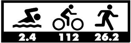 SUIFENG Autoaufkleber 15.2Cmx5Cm Triathlon Aufkleber Swim Bike Run 26.2 Autoaufkleber Auto Neues Set Ironman Auto Aufkleber Und Aufkleber Black Sliver