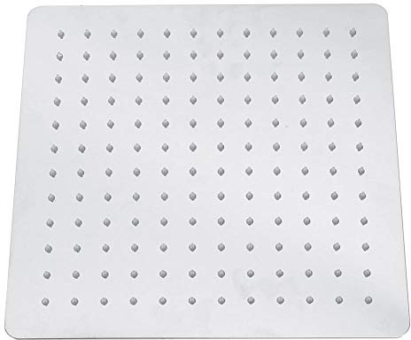 Pommeau de douche à pluie ultra-fin, 12 pouces - Tête de douche carrée en acier inoxydable, 30 x 30 cm, argenté