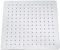 12 Pollici Soffione Doccia a Pioggia Ultrasottile, Testa di Doccia Ultra Sottile Quadrato in Acciaio Inox, 30 x 30 cm, Argento