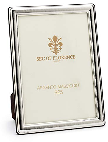 SEC OF FLORENCE Solid 925 Sterling Silber Photo Picture Frame 7372/13 x 18 cm - 5,1 x 7,1 Zoll