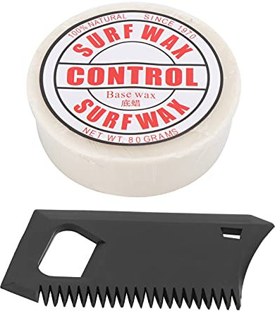 EVTSCAN Tragbares Anti-Rutsch Paraffin Surf Skateborad Wachs Surfbrettzubehör mit Wachskamm(Base Wax)