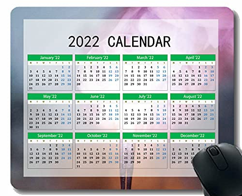 YENDOSTEEN 2022 Calendario Pad Mouse, Sparklers Smoke Light Mouse Tappetino per computer Computer portatili Donne da uomo